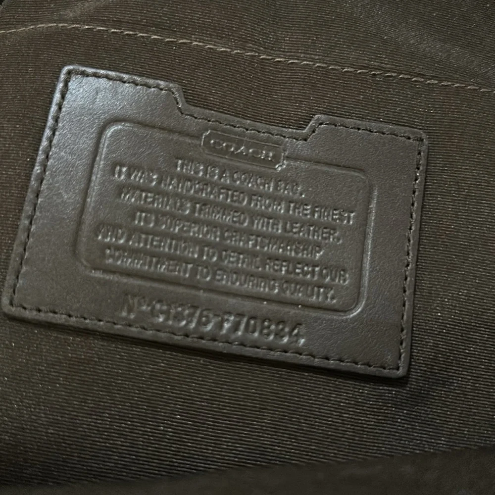 Coach Men’s Crossbody Sling Bag Nylon and Leather C1376-f70834 - Picture 9 of 10